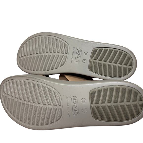 Crocs Brooklyn Women Sandal Nude Size 9W - Picture 8 of 8